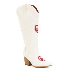 VACCARI BOOTS White Oklahoma Blair Tall Heeled Western Boots